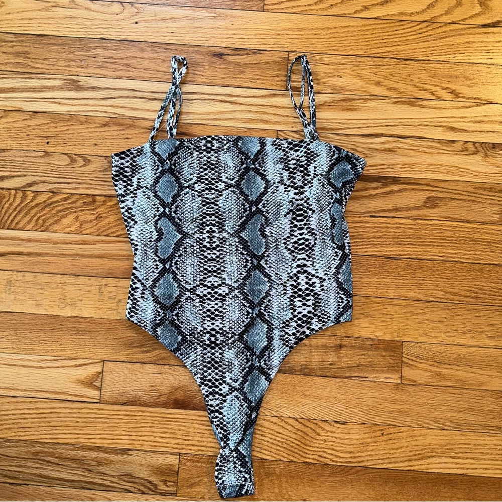 Snakeskin Bodysuit SIZE LARGE